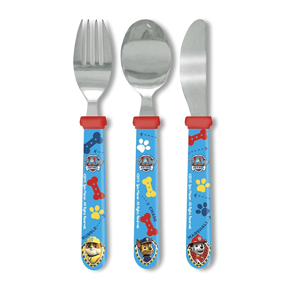 Polar Gear Paw Patrol Rescue 3pc Metal Cutlery Set 